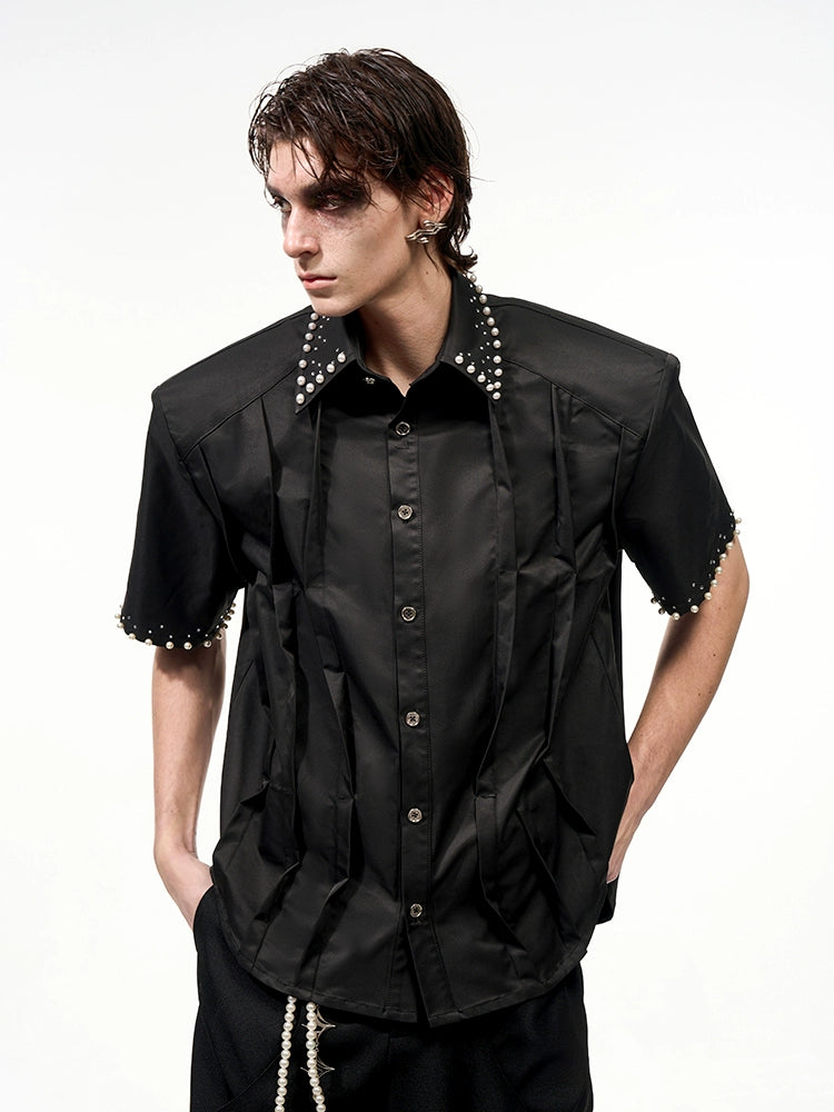 PEARL-TRIM SHIRT