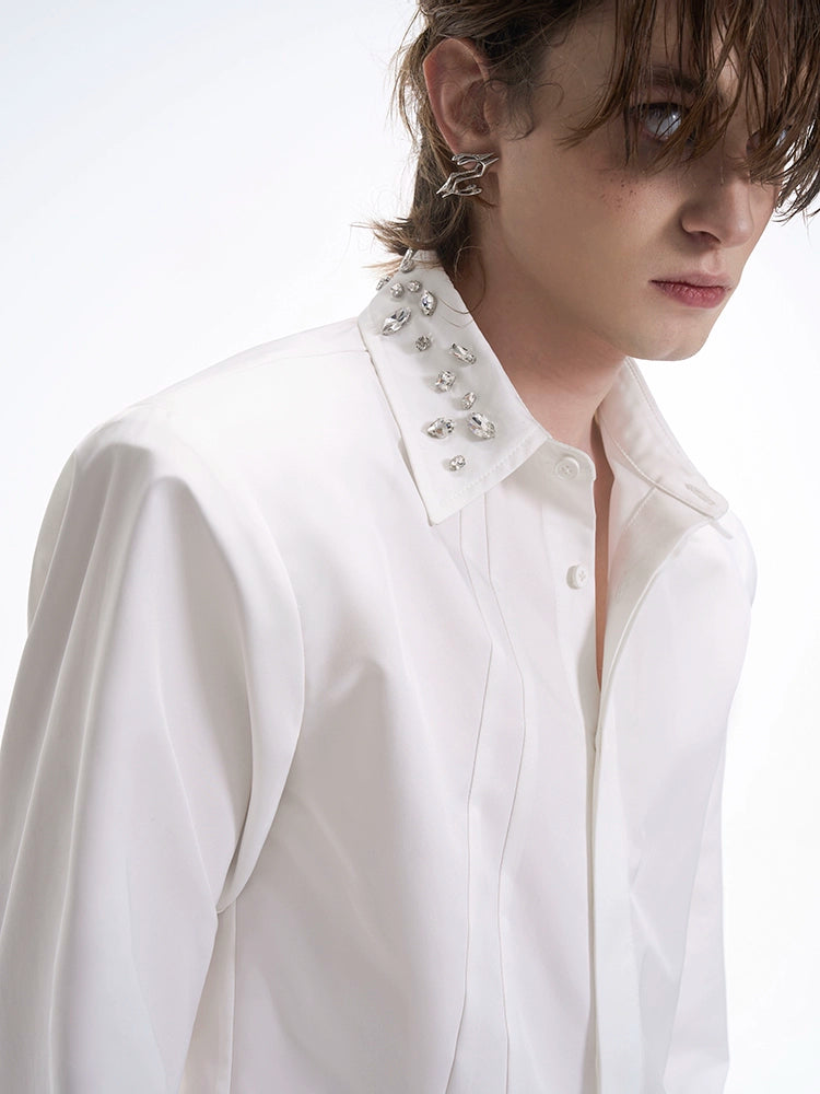 CRYSTAL COLLAR SHIRT