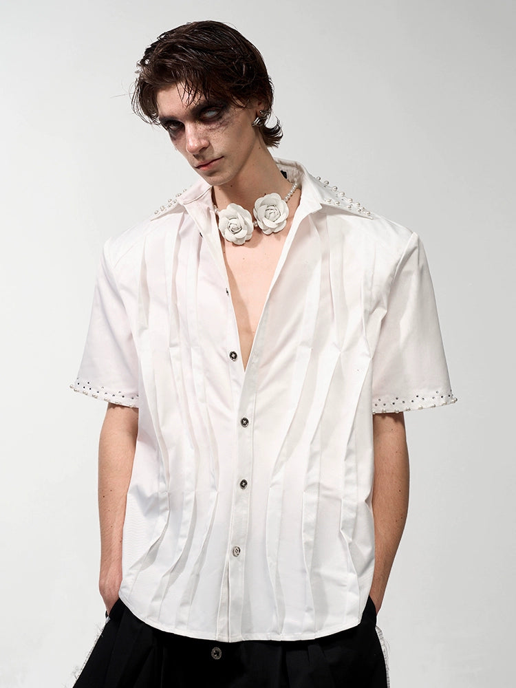 PEARL-TRIM SHIRT