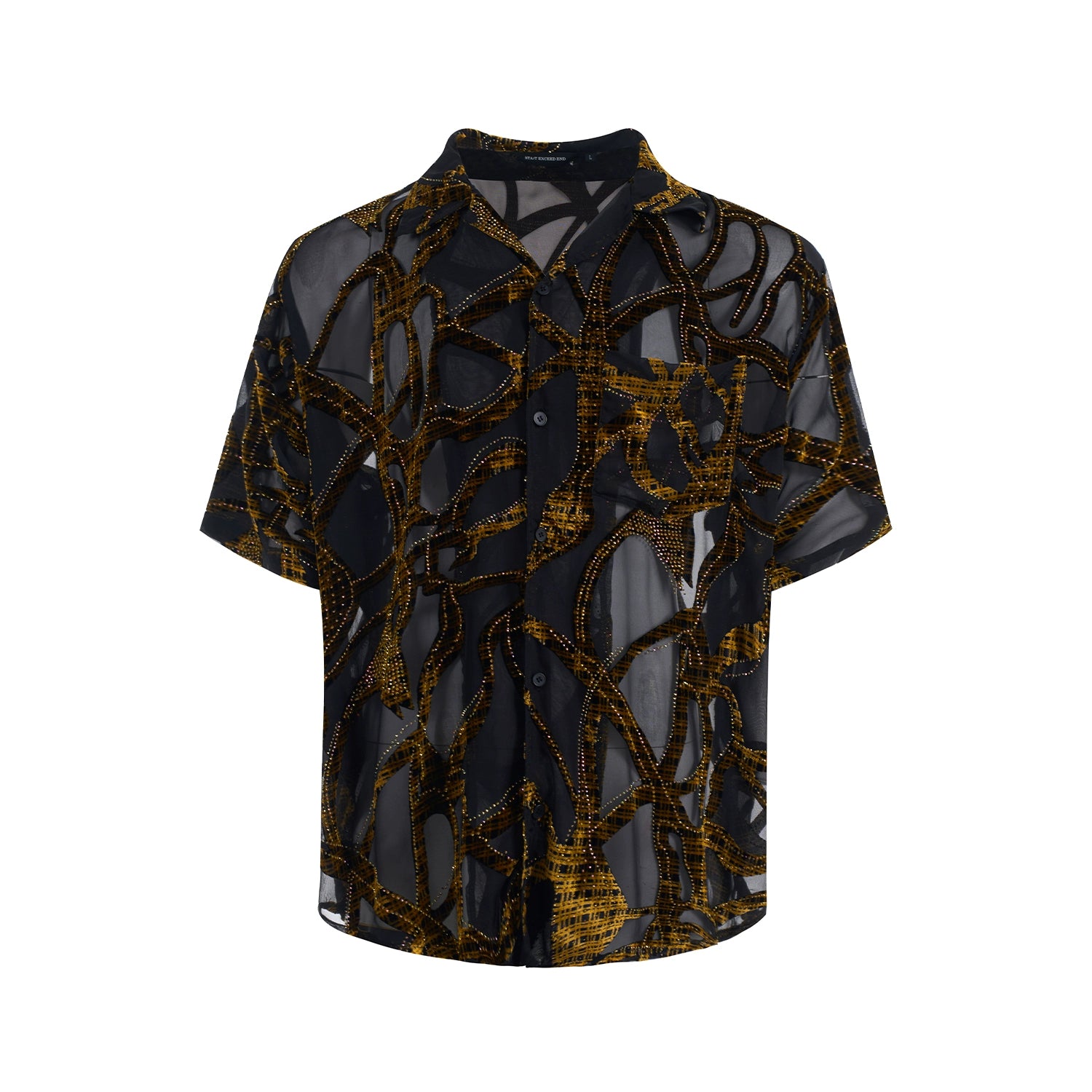 VEINED SHEER SHIRT