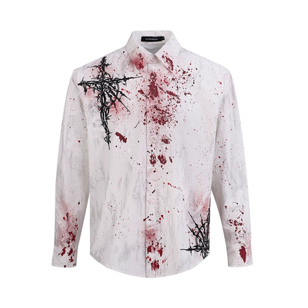 BLOODSTAIN BUTTON-UP SHIRT